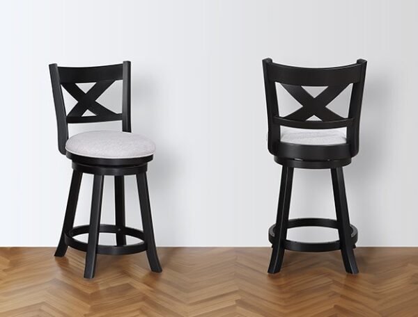 2993DV-24 KIPPER SWIVEL PUB STOOL DOVE K/D