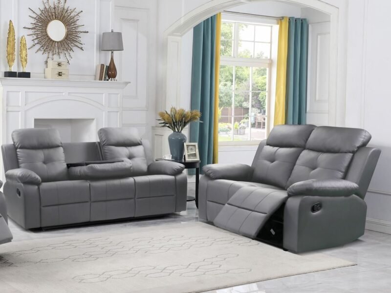 Bellinda 2 PC Recliner Set Grey