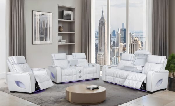 L663-LF-1.jpg Star Recliner Set White (2PC ONLY)