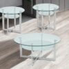Emma 3PC Coffee Table Set Silver