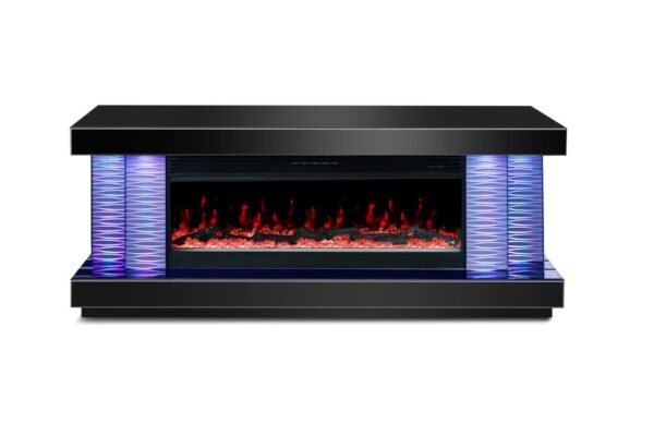 a89-1_orig.jpeg A89 TV STAND W/FIREPLACE (BLACK)