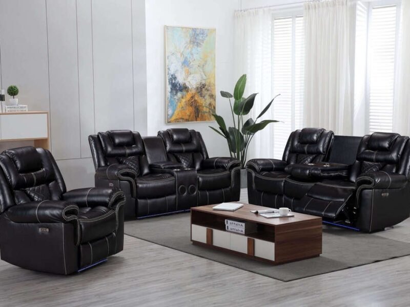 Alexa Black - 3PC Power Reclining Set