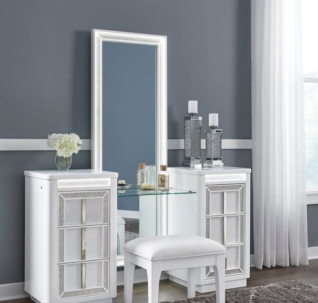 B822 - Vanity w/Stool (LED Lights)