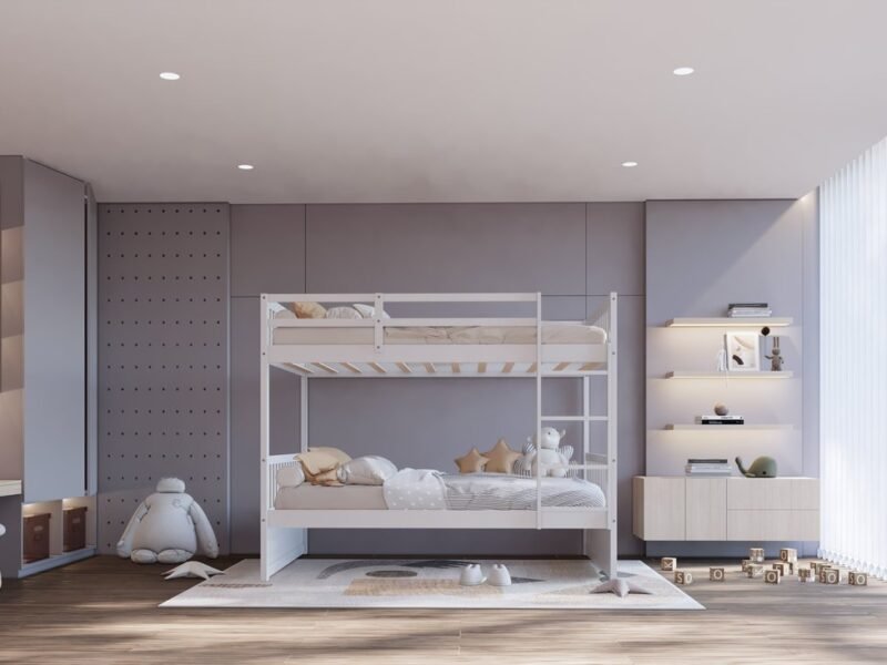 BB11 Twin/Twin Bunk Bed White