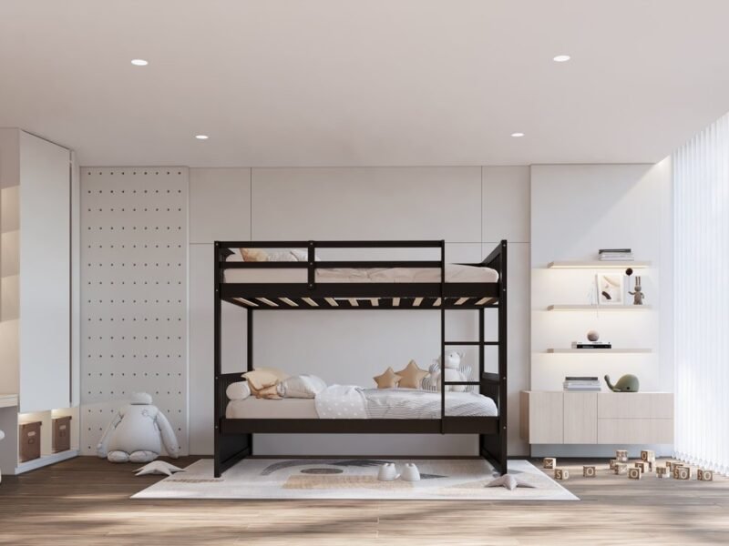 BB12 Twin/Twin Bunk Bed Black