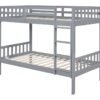 BB13 Twin/Twin Bunk Bed Gray