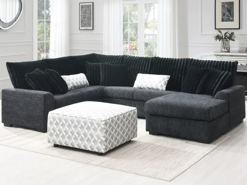 S1801 Brady Sectional (Black)