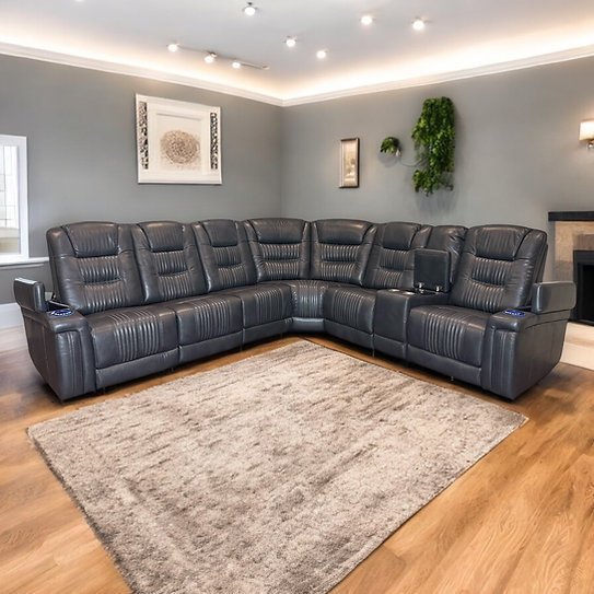 Triple Play Power Recliner Pebble Grey