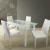 Jenna 5 PC Rectangle White