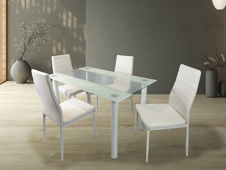 Jenna 5 PC Rectangle White