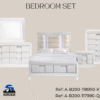 200 - White Bedroom Set