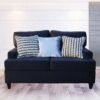 Sofa & Loveseat Ritz Black (Velvet, Oversized)