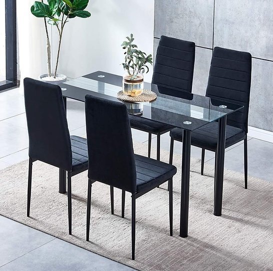 Jenna 5PC Rectangle Black