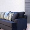 Sofa & Loveseat Ritz Black (Velvet, Oversized)