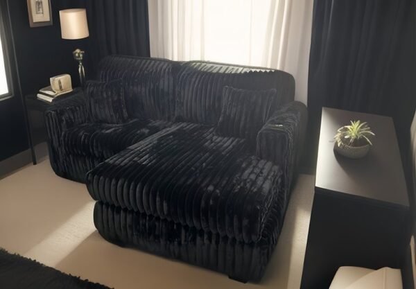 Relax 2 PC Sectional Black