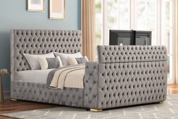 future-gray-1_orig.jpeg Future Gray Platform Bed - Queen, King