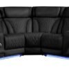 Spain Black Power Reclining Sectional (Power Headrests)